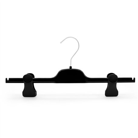 Kiroplast Lot de 10 cintres pour pantalon pince béquilles gain de place cintres en plastique pinces clips jupes cintres jupes ci