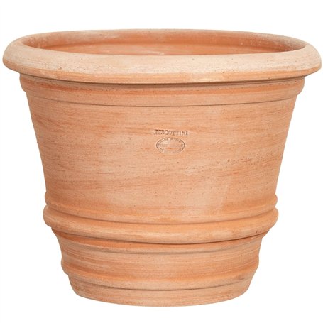 Biscottini Vase en Terre Cuite Toscane L40 x PR40 x H30 – Vases en Terre Cuite pour l'extérieur et l'intérieur – Grand Vase d'ex