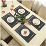 IPEA Sets de Table élégants 45 x 30 cm pour Dîner, Déjeuner, Petit Déjeuner - 6 unités - Set de Table Lavable, Résistant au Chal