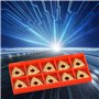 Lame en Carbure CNC, 10pcs WNMG 432/WNMG0804 Outil de Tournage Carbure Lames Inserts Rotatifs CNC Cutter en Carbure pour Tours,