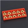 Lame en Carbure CNC, 10pcs WNMG 432/WNMG0804 Outil de Tournage Carbure Lames Inserts Rotatifs CNC Cutter en Carbure pour Tours,