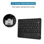 Cuifati Mini-Clavier sans Fil Ultra-Mince à pavé Tactile, Clavier sans Fil Tout-en-Un avec pavé Tactile multipoint intégré pour