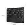 Cuifati Mini-Clavier sans Fil Ultra-Mince à pavé Tactile, Clavier sans Fil Tout-en-Un avec pavé Tactile multipoint intégré pour