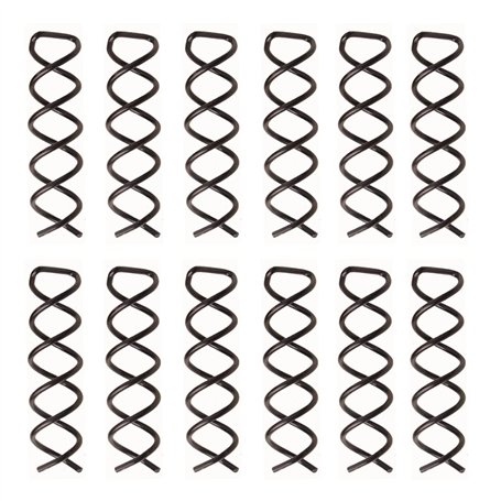 LEBQ Pin à Cheveux en Spirale Pin Spiral Épingle à Cheveux en Spirale Style de Cheveux Bricolage 20 Pièces (Noir