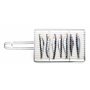 IBILI Double grille pour sardines et poulpes - 30 x 20 x 2 cm - Acier inoxydable 18%, Argent
