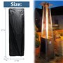 HWI Housse de chauffage en verre étanche 210D pour tube de chauffage en forme de pyramide - Robuste - Pour parasol chauffant en