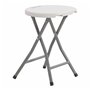 Tabouret Pliant EDM 73798 Blanc 33 x 30 x 45 cm