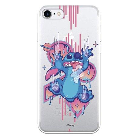 Coque pour iPhone 7 - iPhone 8 Officielle Lilo & Stitch Stitch Graffiti pour protéger votre téléphone. Coque en silicone souple