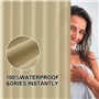 Rideau de Douche Exma Beige PVC 180 x 180 cm