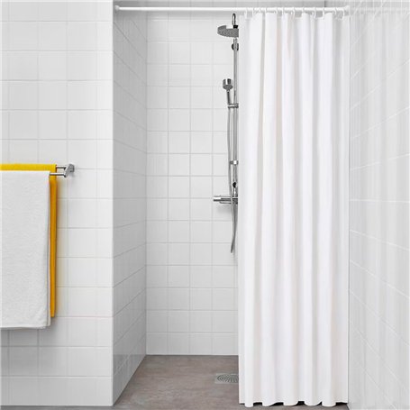 Rideau de Douche Exma Blanc PVC 180 x 180 cm