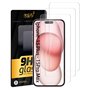 UNO' - Lot de 3 films de protection d'écran pour iPhone 15 Plus/iPhone 15 Pro Max (6