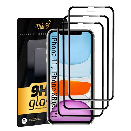 UNO' - Lot de 3 protecteurs d'écran en Verre trempé pour iPhone 11/XR (6