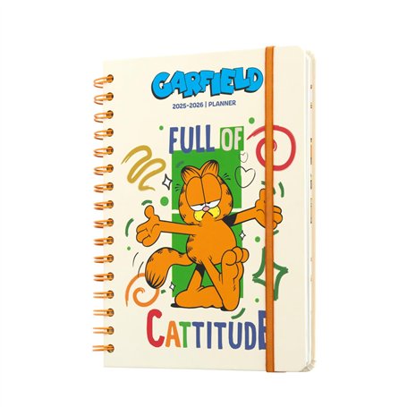 Grupo Erik - Agenda Scolaire Semainier 2025 2026 Garfield | Agenda 2025 2026 A5