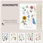 Kokonote - Agenda Journalier 2025 2026 Fleurs | Agenda Scolaire 2024 2025 Lycée, Professionnel, Étudiant, Planner