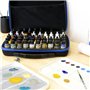 Hartem - Mallette Portable pour Encres à base Alcool et Peintures Acryliques pour le Modélisme et les Miniatures | Organisateur 