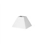 Abat-jour pyramide Mezzo E27 blanc 25dx11dx18h tissu Popelin