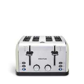 PRIXTON Grille-pain à 4 fentes extra-larges Bianca