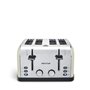 PRIXTON Grille-pain à 4 fentes extra-larges Bianca