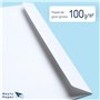 RAYLU PAPER - Lot de 10 grandes enveloppes blanches en papier avec fermeture auto-adhésive pour envoi de documents, scellées fac