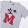 CERDÁ LIFE'S LITTLE MOMENTS Garçon Manche Courte de Mickey Mouse pour l'Été | T-Shirt 100% Coton-Licence Officielle Disney, Gris