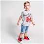 CERDÁ LIFE'S LITTLE MOMENTS Garçon Manche Courte de Mickey Mouse pour l'Été | T-Shirt 100% Coton-Licence Officielle Disney, Gris