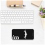 Personalaizer Coque Souple Compatible avec Smartphone Samsung S22 Plus du Logo Batman en Blanc