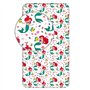 Jerry Fabrics Drap-Housse Simple Ariel Friends – Parure de lit 100% Coton – Confortable et Respirant – Mignon Motif Princesse Di