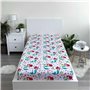 Jerry Fabrics Drap-Housse Simple Ariel Friends – Parure de lit 100% Coton – Confortable et Respirant – Mignon Motif Princesse Di