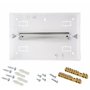 LionElectric Boîte à fusibles en saillie 2 à 6 modules | Armoire de commande à 1rangée blanche, boîte de distribution des entrée