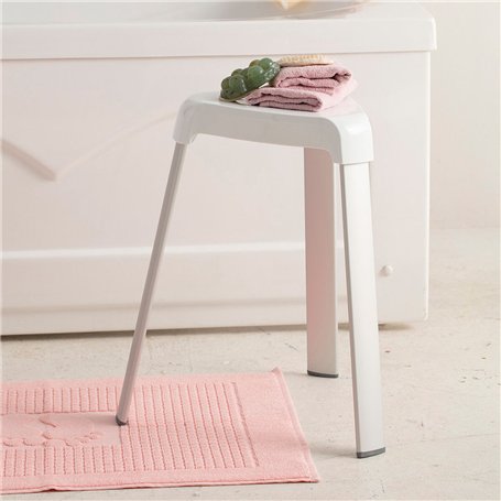Tabouret Lifetime Blanc 25 x 29 x 45 cm Salles de bains