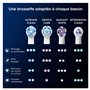 Oral-B Lot De 10 Brossettes De Rechange Ultimate Clean, AUTHENTIQUES, Blanches, Brossage En Profondeur, Elimination De La Plaque
