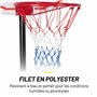 Dunlop Panier de Basket - Panier Basket avec Support - 165 a 205 CM - Extérieur - Basket-Ball