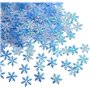 Youery 600Pcs Confettis de Flocons de Neige,Papier Artificiel Blanc et Bleu pour Noël Hiver congelée Mariage Anniversaire Vacanc