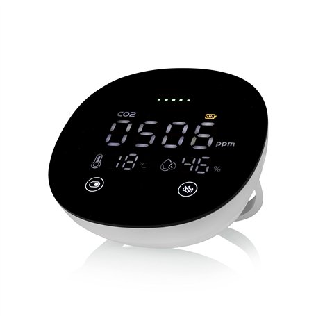 Smartwares Moniteur de qualité de l'air intérieur 3-en-1 FGA-13950 - CO2