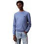 Calvin Klein 400Gsm Trry Bdg Crwn Lv04Rc273G Sweatshirts, Blue (Dull Nile Blue), XL Homme