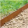 Multi-Edge Bordure de pelouse en métal - 1 m x 17,5 cm - 1 boîte de 10 pièces