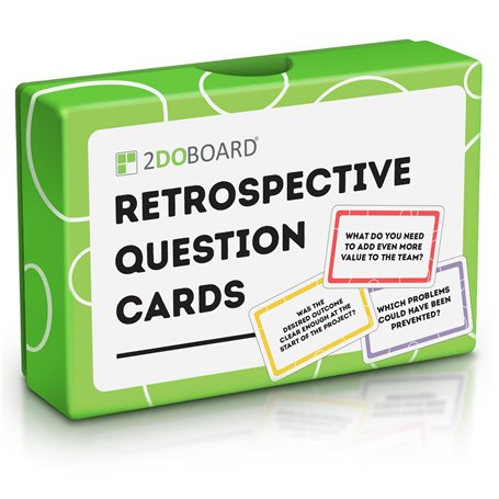 2DOBOARD Cartes de Questions pour des Rétrospectives et Réunions Efficaces | 50 Cartes de Coaching pour Le Renforcement d'Équipe