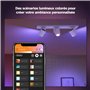 Philips Hue White & Color Ambiance Plafonnier Argenta avec trois spots, spots LED graduables pour le système d'éclairage Hue, co