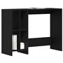 vidaXL Bureau Noir Chêne 102,5x35x75 cm en Bois d'ingénierie