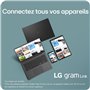 PC portable 16" gram 16Z90TL-G.AZ78F - 1,23kg, écran QHD+ format 16:10 (2560x1600), Intel® Ultra7 258V, RAM 32Go, SSD 1To NVMe,