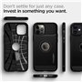Spigen Rugged Armor Coque pour iPhone 12 et iPhone 12 Pro - Noir Mat