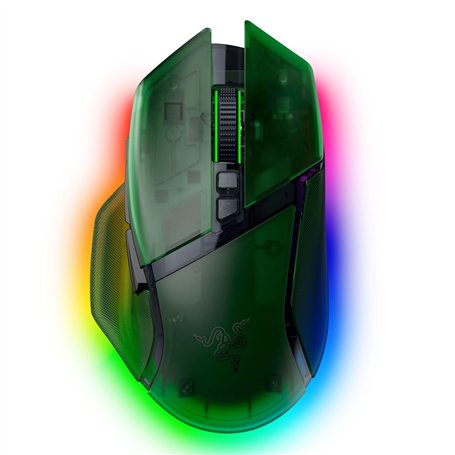 Razer Basilisk V3 Pro 35K Phantom Green Edition - Souris de Jeu sans Fil Ergonomique RGB entièrement Personnalisable (molette à