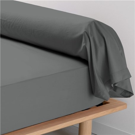 Pizuna Coton Peigné Traversin 45x190 cm 2 Pièces Gris foncé