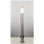 Lampadaire extérieur luminaire sur pied espace extérieur inox senseur prises de courant