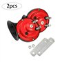 Snail Air Horn train Corne Kit Moto électrique Corne 24V 300dB super bruyants Horns pour Camions Autos Motos Bateaux Noir Rouge 