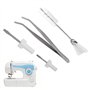 Kit D'entretien pour Machine à Coudre Brosses de Nettoyage pour Machine à Coudre Pinces Coudées et Tournevis Outils D'entretien 