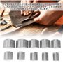 10 Pièces/Boîte Outils D'artisanat en Cuir, Portefeuille en Cuir Coin Bord Tondeuse Travail Manuel Ceinture Coin Poinçon Coupeur
