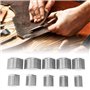 10 Pièces/Boîte Outils D'artisanat en Cuir, Portefeuille en Cuir Coin Bord Tondeuse Travail Manuel Ceinture Coin Poinçon Coupeur