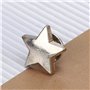 Jeanoko Bouton de Goujon en métal argenté 20 pièces en Forme d'étoile Bouton à vis Rivets pour vêtements en Cuir Artisanat(Flat