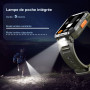 Blackview Montre Connectée Homme, Fonction Ilumination, Double Bracelets, Écran 1.39" TFT, Cardiofréquence/SPO2 à 24 Heures, Ana
